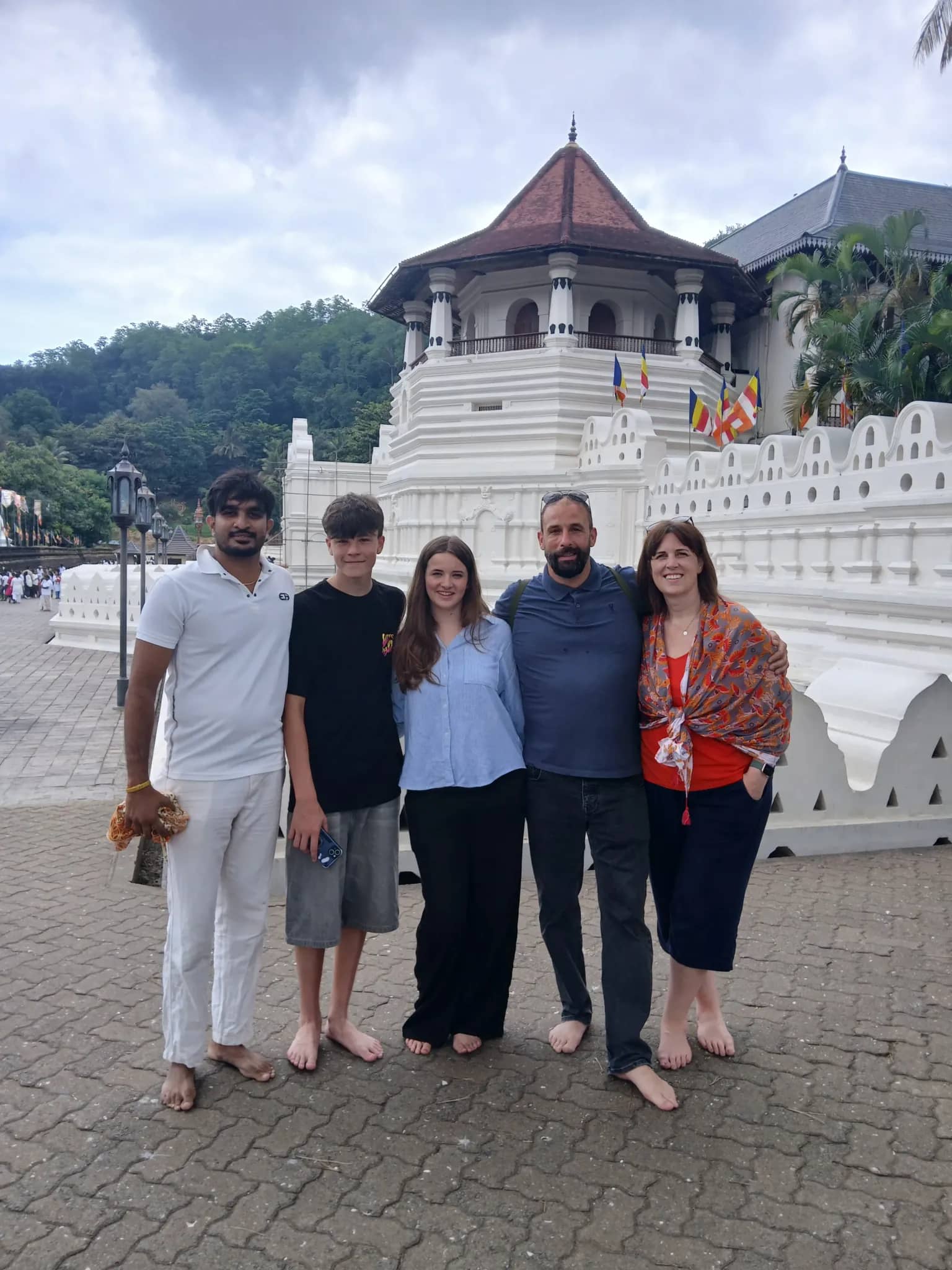 Temple of the Sacred Tooth Relic in Kandy, Sri Lanka