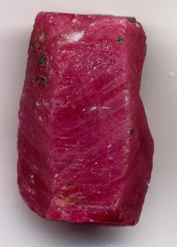 A red ruby crystal